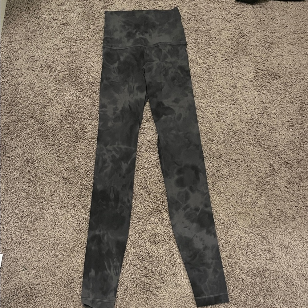 Lululemon High-Waisted Black Patterned Leggings